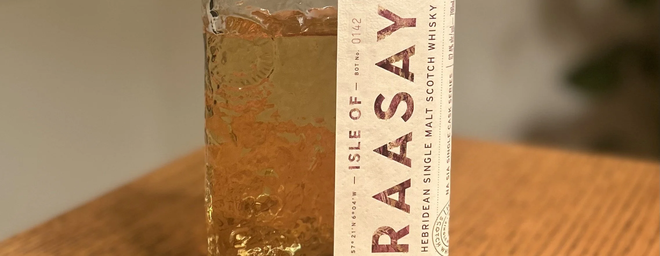 Review #189 - Isle of Raasay Na Sia Single Cask - Peated Ex-Rye